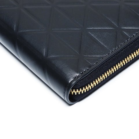 PRADA Leder Dreieck Geldbörse Leder schwarz WS24268