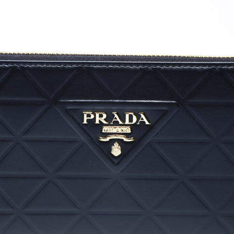 PRADA Leather Triangle Purse leather black WS24268