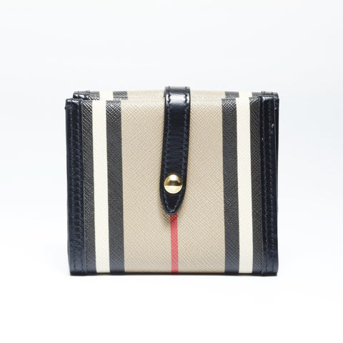 BURBERRY PVC Nova Check Tri-fold wallet Brown WS24269