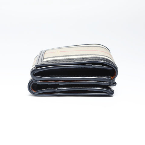 BURBERRY PVC Nova Check Dreifach-Geldbörse Braun WS24269