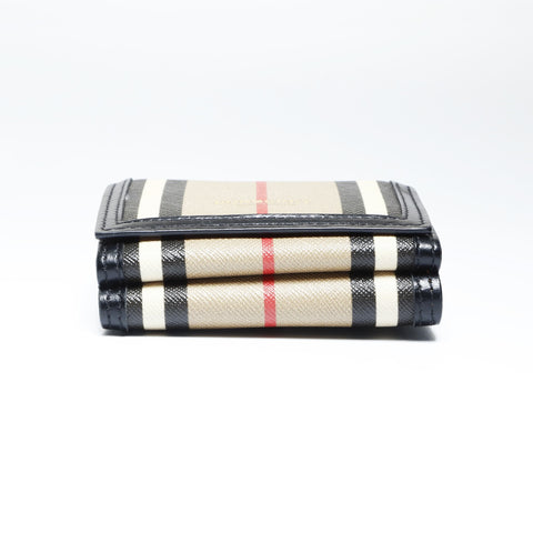 BURBERRY PVC Nova Check Tri-fold wallet Brown WS24269