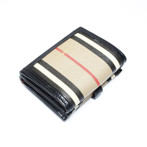 BURBERRY PVC Nova Check Tri-fold wallet Brown WS24269