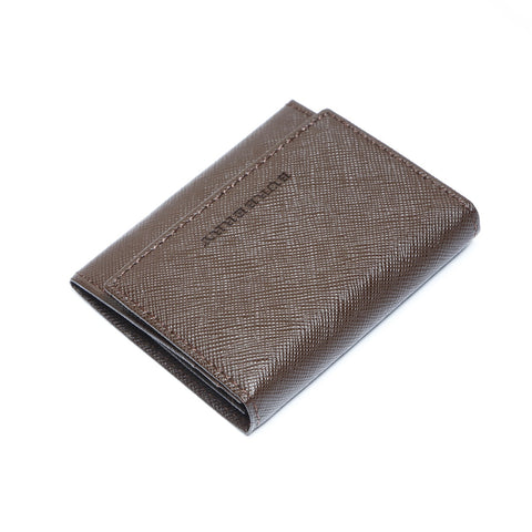 BURBERRY Pouch leather Coin case leather Brown WS24273