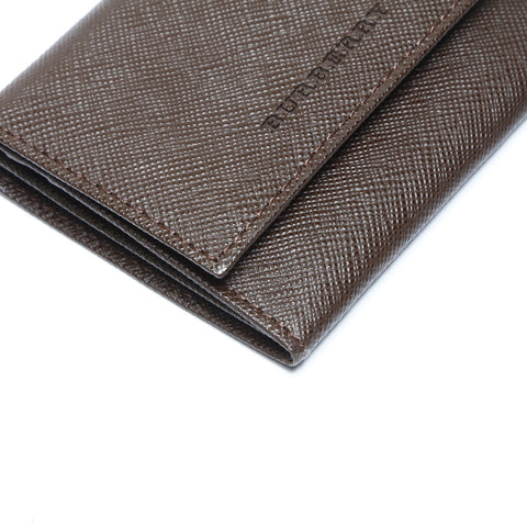 BURBERRY Pouch leather Coin case leather Brown WS24273