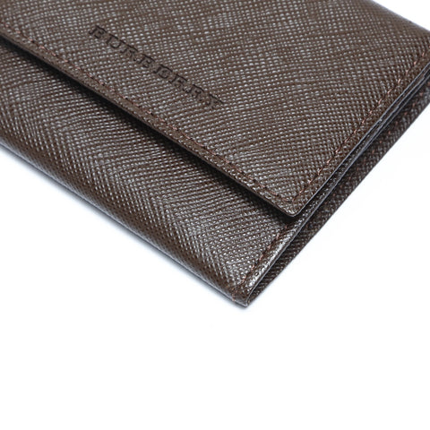 BURBERRY Pouch leather Coin case leather Brown WS24273