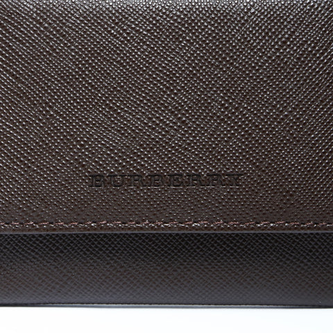 BURBERRY Pouch leather Coin case leather Brown WS24273
