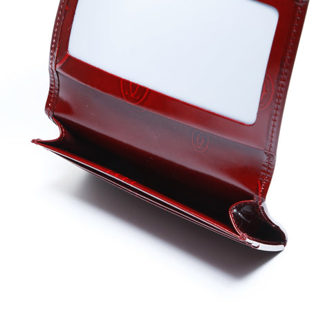 CARTIER Happy Birthday PVC Card Case PVC Red WS24275