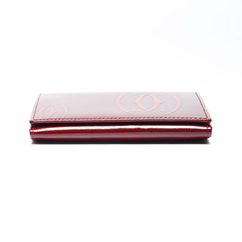 CARTIER Happy Birthday PVC Card Case PVC Red WS24275