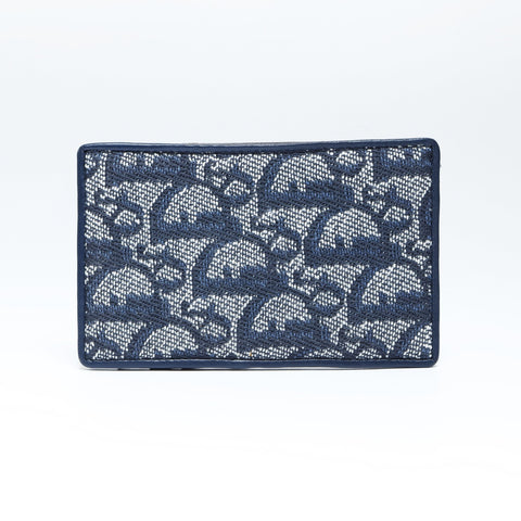 Christian Dior Trotter Card Case Navy WS24276