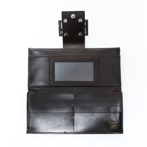 FENDI Zucca Mama Purse canvas Brown WS24277