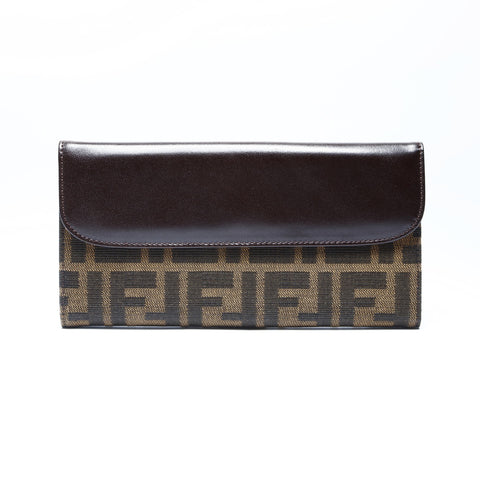 FENDI Zucca Mama Purse canvas Brown WS24277