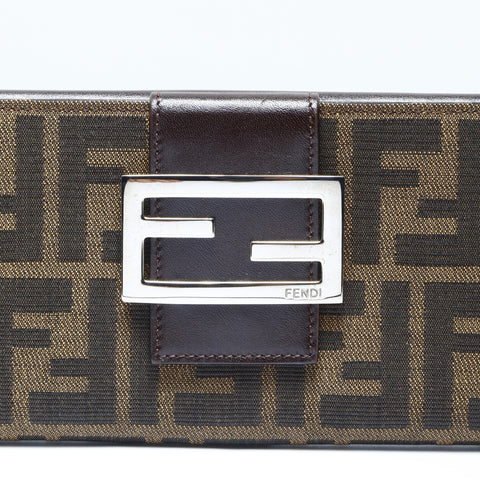 FENDI Zucca Mama Purse canvas Brown WS24277