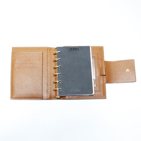 BVLGARI Leather planner cover 2006 Other accessories leather Brown WS24279