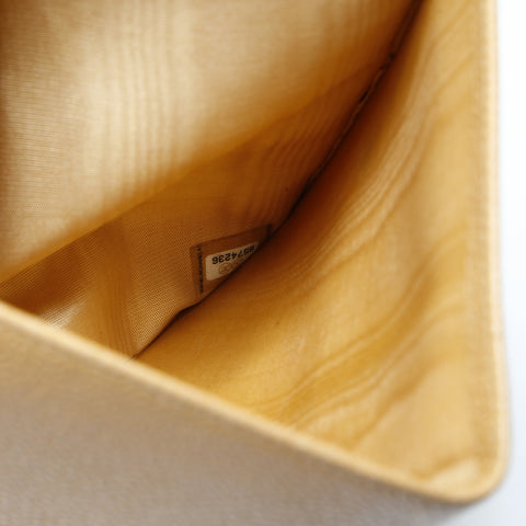 CHANEL No. 8 2003-2004 Caviar Skin COCO Mark Purse leather beige WS24280