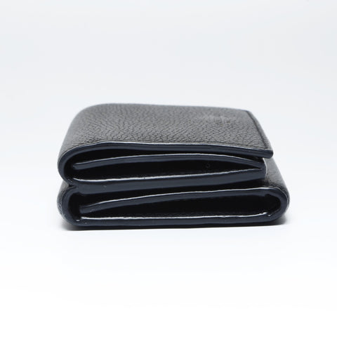 BOTTEGAVENETA Leather Compact Wallet Tri-fold wallet black WS24281