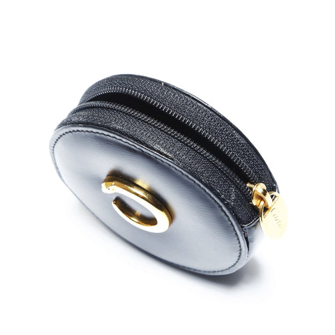 CARTIER Leather PANTHERE Coin case leather black WS24282