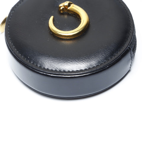 CARTIER Leather PANTHERE Coin case leather black WS24282