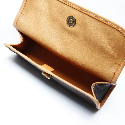 CELINE Macadam PVC Pouch PVC Brown WS24284