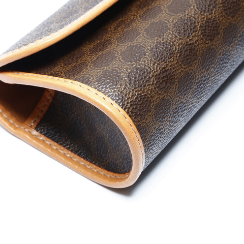 CELINE Macadam PVC Pouch PVC Brown WS24284