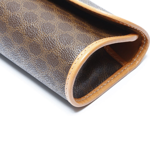 CELINE Macadam PVC Pouch PVC Brown WS24284