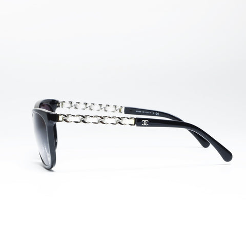CHANEL Chain Temple sunglasses black WS24285