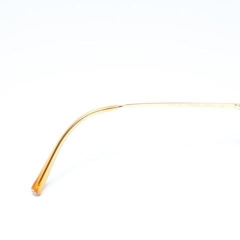 CHANEL Gradient Lens Rhinestone COCO Mark Rimless sunglasses Orange WS24286