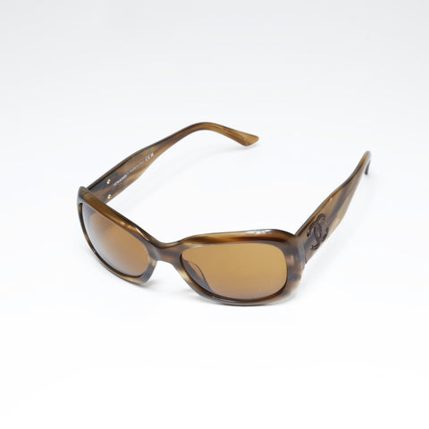 CHANEL COCO Mark sunglasses Brown WS24289
