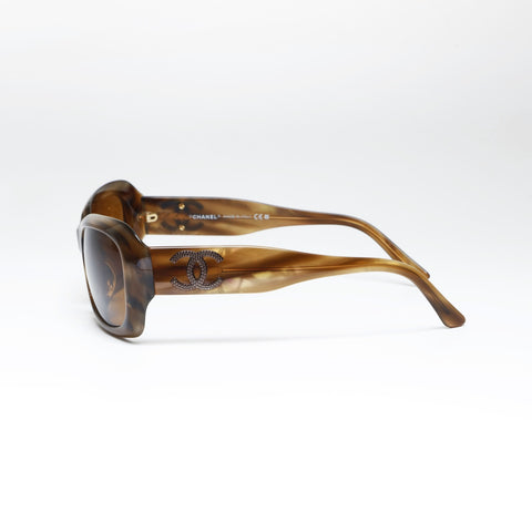 CHANEL COCO Mark sunglasses Brown WS24289