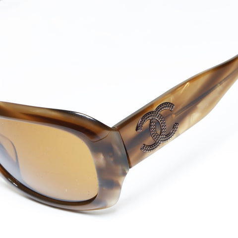 CHANEL COCO Mark sunglasses Brown WS24289
