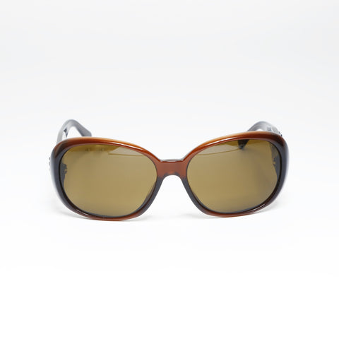 CHANEL Camelia sunglasses Brown WS24292