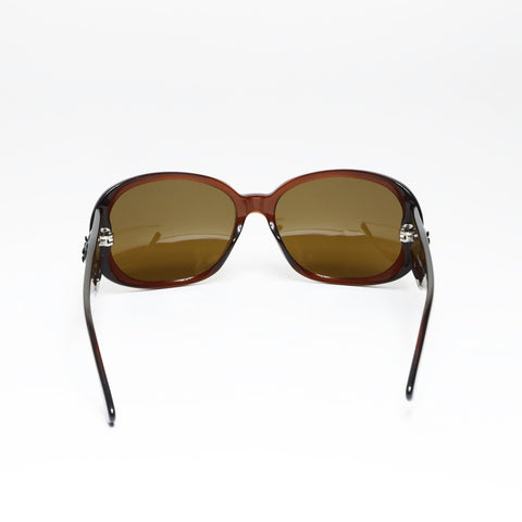 CHANEL Camelia sunglasses Brown WS24292