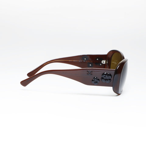 CHANEL Camelia sunglasses Brown WS24292