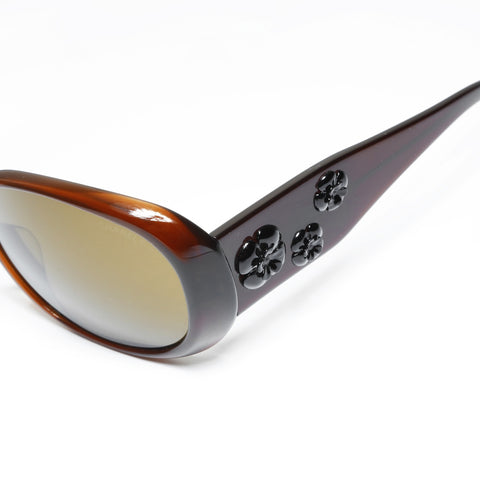 CHANEL Camelia sunglasses Brown WS24292