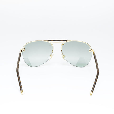 LOUIS VUITTON Sunglasses clockwise sunglasses Brown WS24293