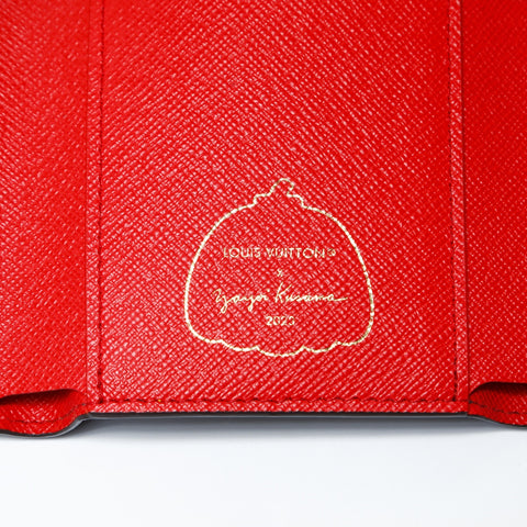 LOUIS VUITTON Yayoi Kusama LV x YK Portefeuille Victorine Painted Dot Monogram 2023 M81865 Tri-fold wallet Brown WS24300