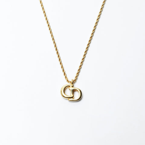 Christian Dior CD logo Necklace gold WS24304