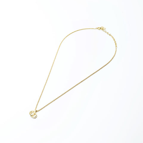 Christian Dior CD logo Necklace gold WS24304