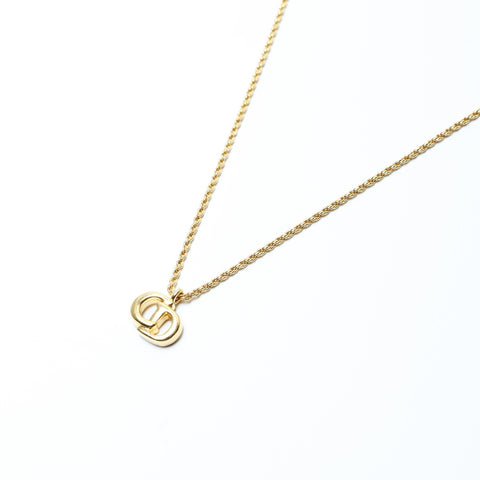 Christian Dior CD logo Necklace gold WS24304