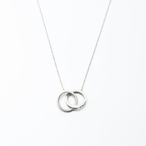 TIFFANY&Co. 1837 Interlocking 925 Necklace Silver WS24309