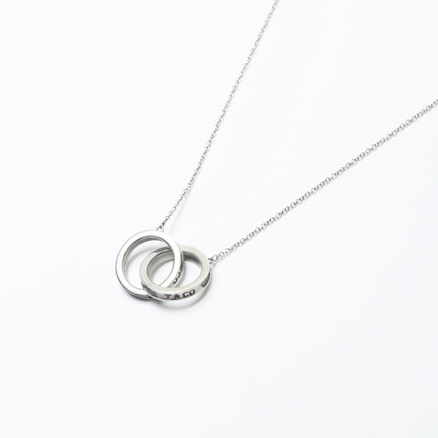 TIFFANY&Co. 1837 Interlocking 925 Necklace Silver WS24309