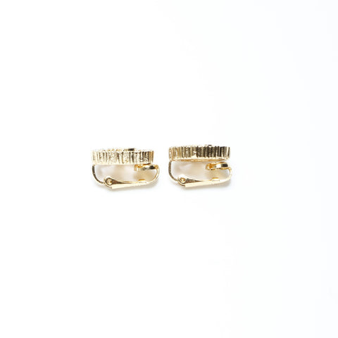 Christian Dior Logo rhinestone Earring gold WS24310