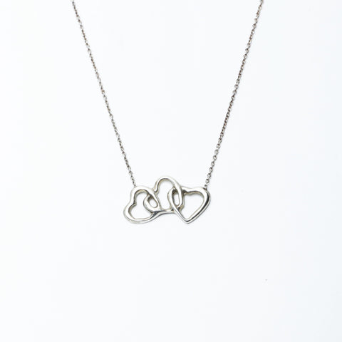 TIFFANY&Co. Triple heart Necklace Silver WS24311
