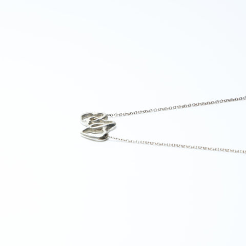 TIFFANY&Co. Triple heart Necklace Silver WS24311