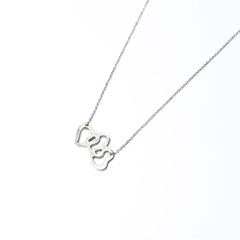 TIFFANY&Co. Triple heart Necklace Silver WS24311