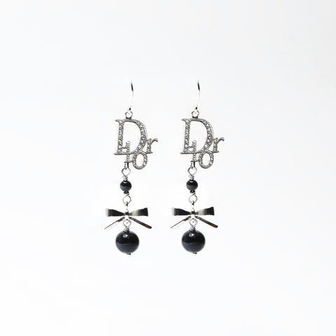 Christian Dior Logo ribbon Pierce Silver WS24313