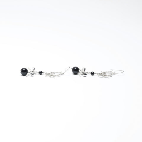 Christian Dior Logo ribbon Pierce Silver WS24313