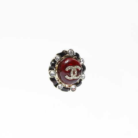 CHANEL A21A 2021 COCO Mark Round Pierce Red WS24315