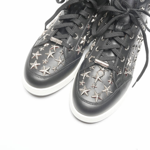 JIMMY CHOO Jimmy Choo studded leather high-top star shoes, Size 34, 8.3 inches sneakers black WS24321