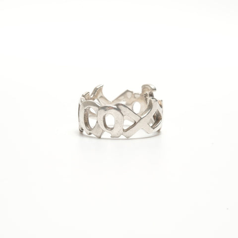 TIFFANY&Co. Love & Kiss Parma Picasso 925 #9 Ring Silver WS24322