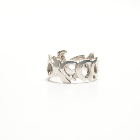 TIFFANY&Co. Love & Kiss Parma Picasso 925 #9 Ring Silver WS24322